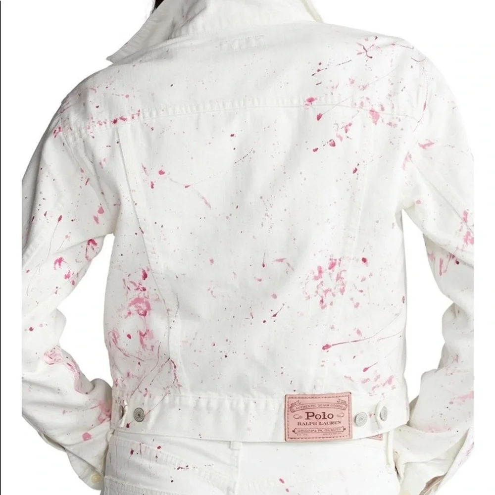 Polo Ralph Lauren Pink Pony Denim Trucker Jacket - Picture 2 of 9